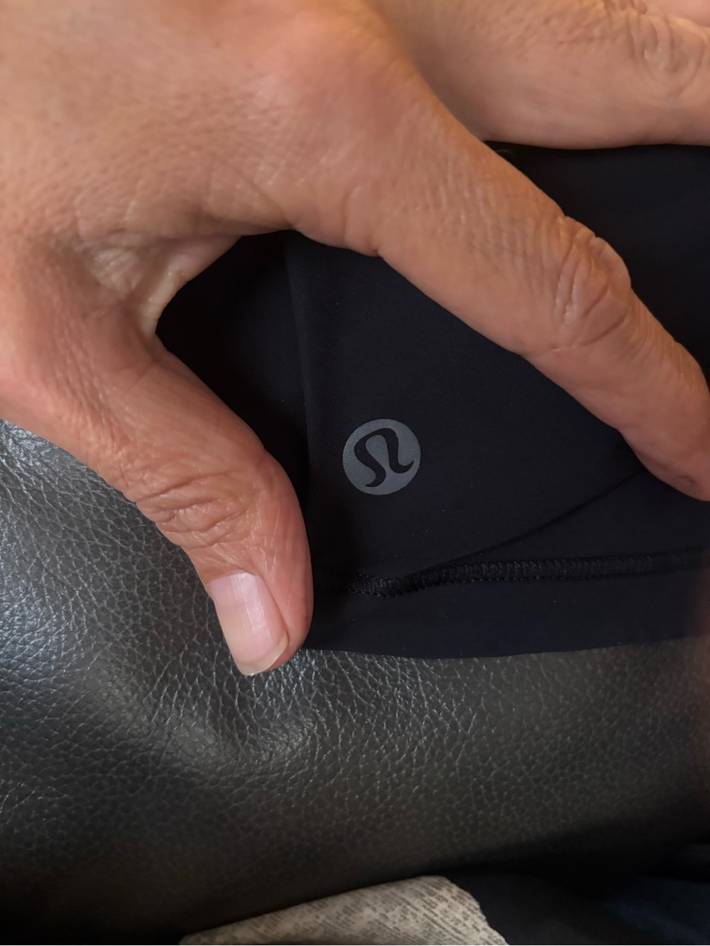 lululemon athletica Black Tank Top with Logo